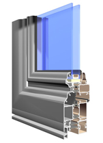 okno aluminiowe w systemie Luxus (LX)